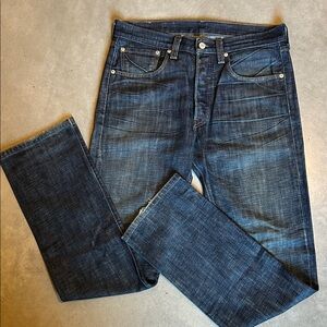 Levi's Men's Dark Blue Straight Jeans